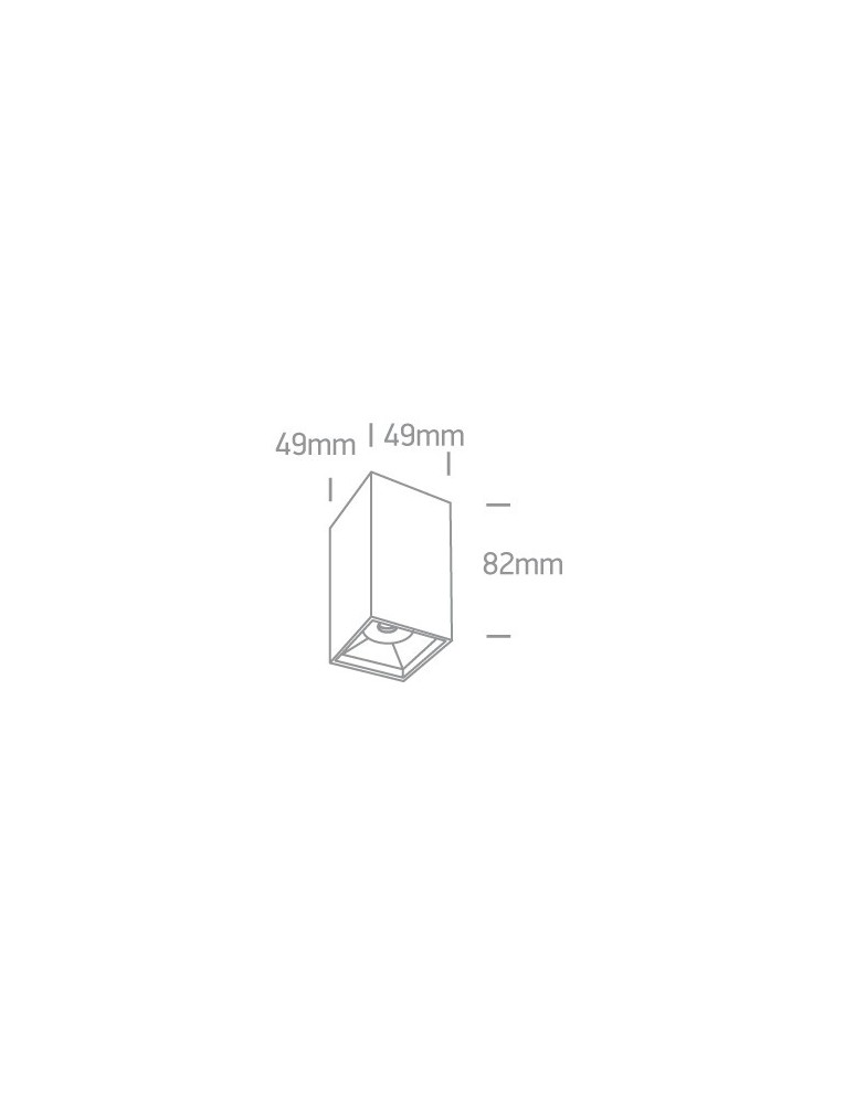LED ceiling luminaires - One Light living room ceiling lamp black Nestorio 12106B/B/W - product kolory-swiatla.pl 2