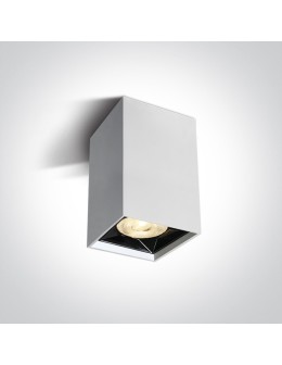 One Light Lampa sufitowa do salonu biała Nestorio 12106B/W/W