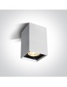 One Light living room ceiling lamp white Nestorio 12106B/W/W.