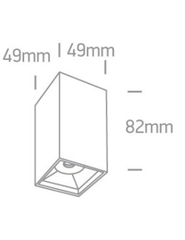 One Light Lampa sufitowa do salonu biała Nestorio 12106B/W/W - produkt 2