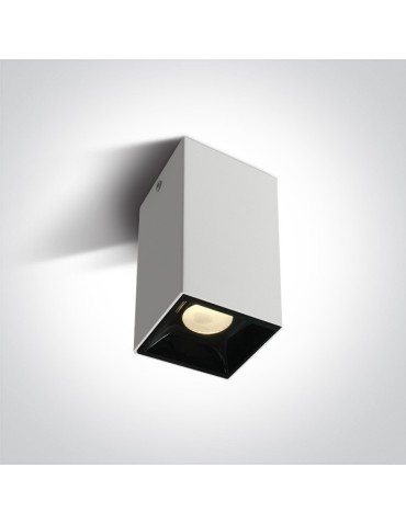 One Light Paralia store ceiling lamp 12107B/W/W.