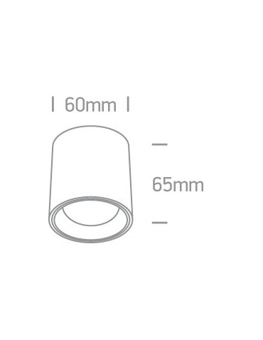 One Light Lampa sufitowa LED przyjemne światło Pitagorio 12107K/B/W - produkt 2