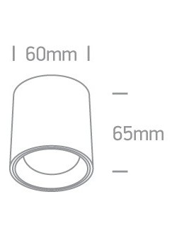 One Light Lampa sufitowa LED przyjemne światło Pitagorio 12107K/B/W - produkt 2