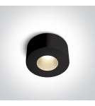 LED ceiling luminaires - One Light Stylish LED ceiling lamp black Polijiros 12107/B/W - product 1