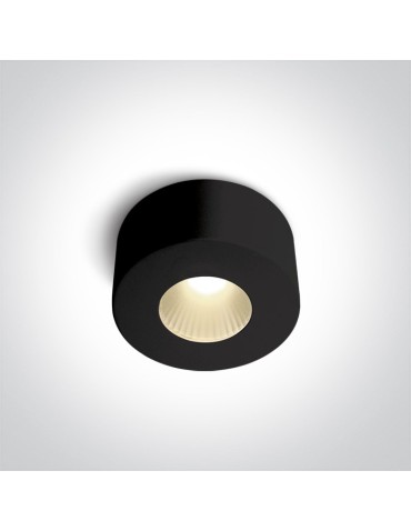 One Light Stylish LED ceiling lamp black Polijiros 12107/B/W