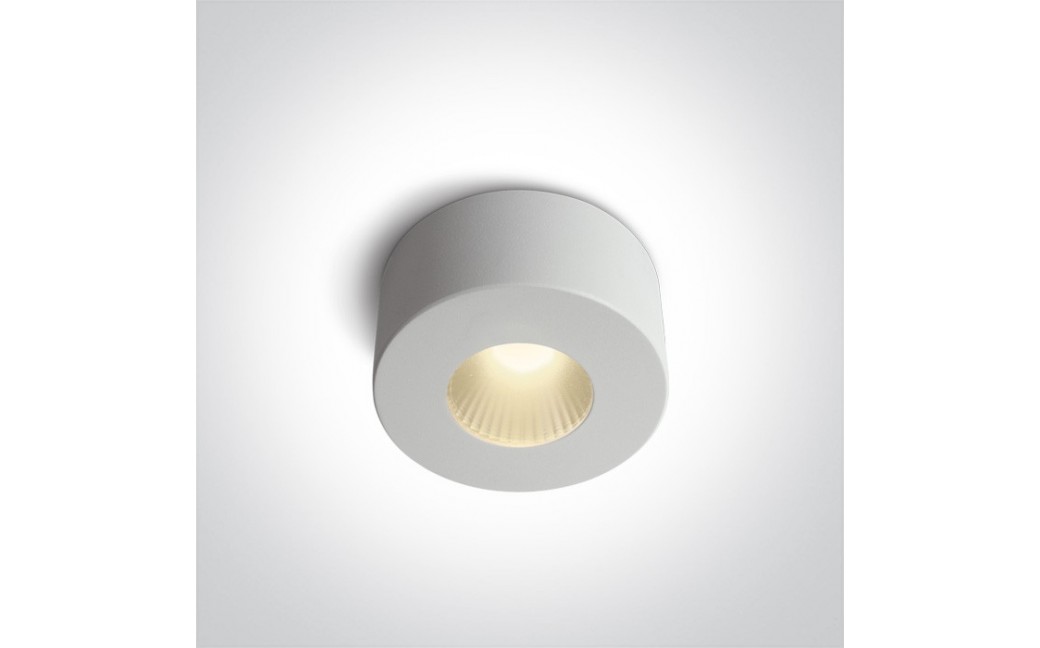 One Light Stylowa lampa LED sufitowa biała Polijiros 12107/B/W