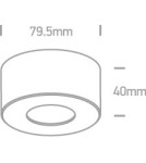 LED ceiling luminaires - One Light Stylish LED ceiling lamp white Polijiros 12107/B/W - product 2