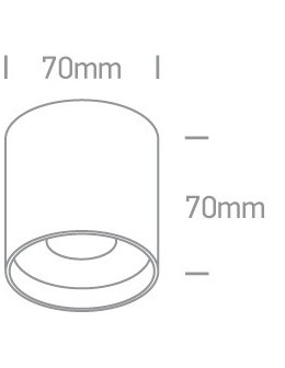 One Light Lampa sufitowa uniwersalna Karas 12108C/B/W - produkt 2