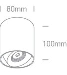 LED ceiling luminaires - One Light Pylos adjustable ceiling lamp 12108X/W/W - product 2