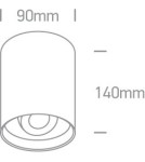 LED ceiling luminaires - One Light Saronida modern LED ceiling lamp 12110D/W/W. - product 2