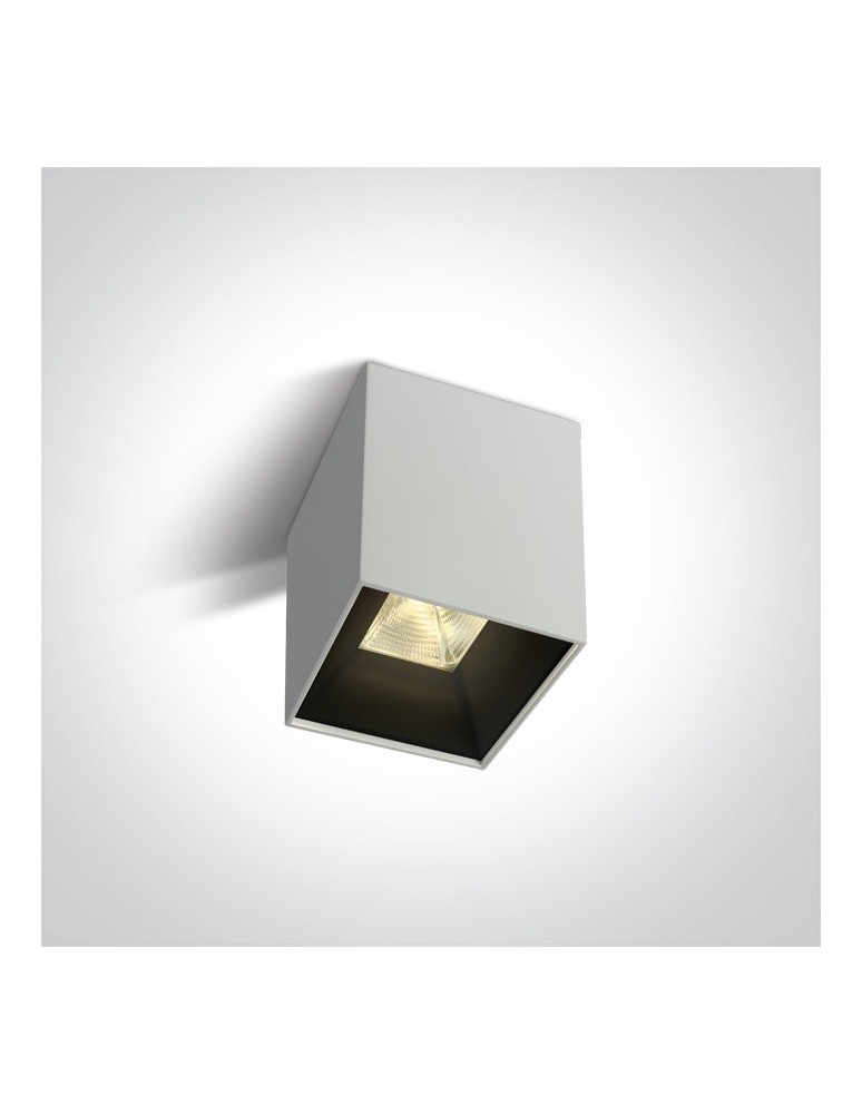 LED ceiling luminaires - One Light Modern LED cube lamp Servia 12110HA/W/W. - product kolory-swiatla.pl 1