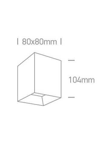 One Light Modern LED cube lamp Servia 12110HA/W/W. - product 2