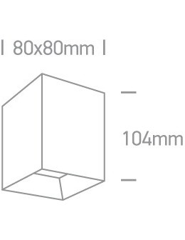 One Light Nowoczesna lampa LED sześcian Serwia 12110HA/W/W - produkt 2