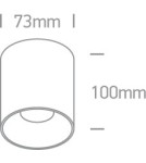 LED ceiling luminaires - One Light loft retro style ceiling lamp Trizin 12112Z/B/W - product 3