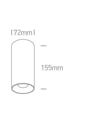 One Light LED cylinder ceiling lamp Stilida 12115D/W/W. - product 2