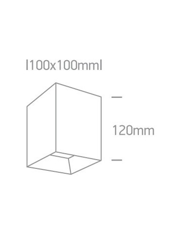 One Light Lampa sufitowa LED sześcian Serwia 2 12115HA/W/W - produkt 2