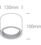 LED ceiling luminaires - One Light ceiling lamp modern style Tasos 12115L/B/W. - product 2