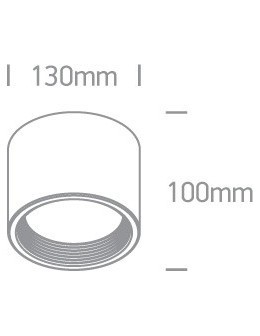One Light Lampa sufitowa nowoczesny styl Tasos 12115L/B/W - produkt 2