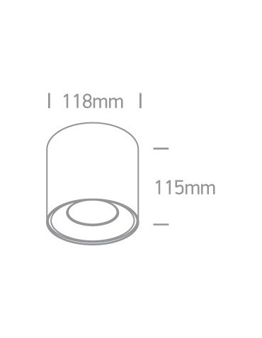 One Light Lampa sufitowa LED deweloper Tembi 12115LA/W/W - produkt 2