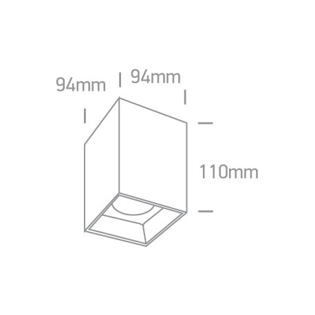 One Light Nowoczesna lampa LED loft Sofades 2 12120ZA/W/W