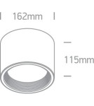 LED ceiling luminaires - One Light LED lamp large office Tasos 2 12125L/W/W - product 2