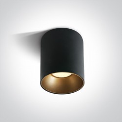 One Light Lampa sufitowa LED czarna Trizin 3 12130Z/B/W