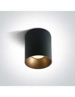 One Light LED ceiling lamp black Trizin 3 12130Z/B/W