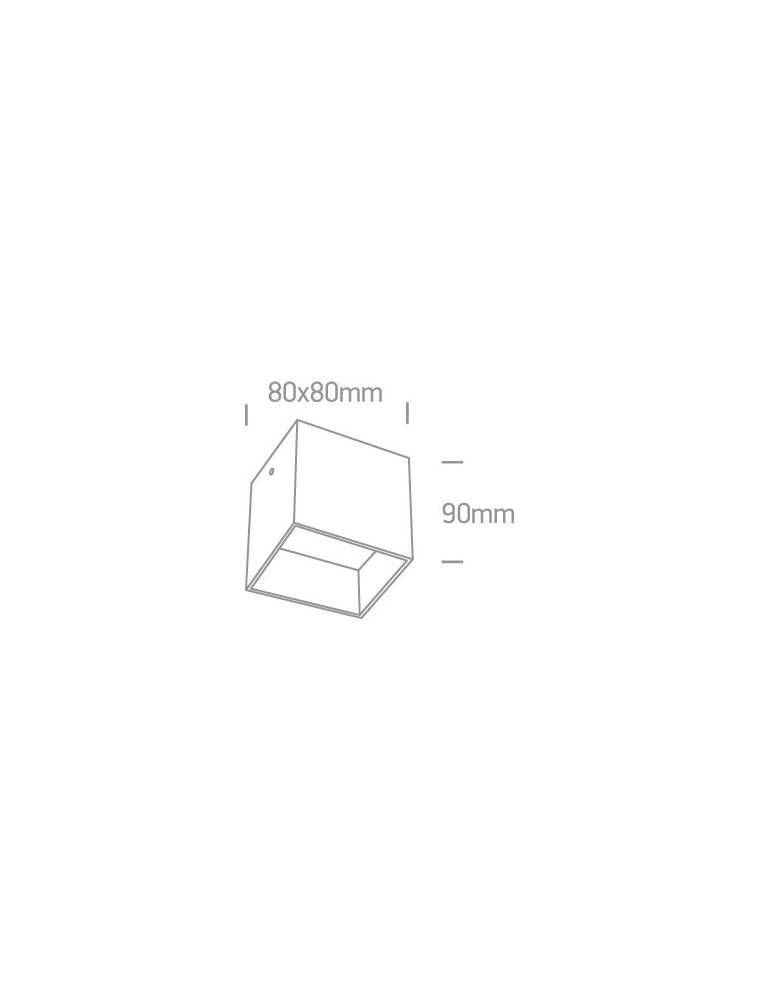Ceiling luminaires for replaceable light source - One Light Delos cube ceiling lamp 12134/B - product kolory-swiatla.pl 2