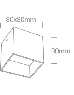 One Light Lampa sufitowa sześcian Delos 12134/B - produkt 2
