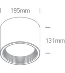 LED ceiling luminaires - One Light Apartment office lamp Tasos 3 12135L/W/W - product 2