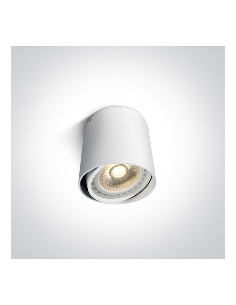 Ceiling luminaires for replaceable light source - One Light Mykonos white tube ceiling lamp 12142/W. - product kolory-swiatla.pl 1