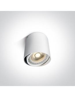 One Light Mykonos white tube ceiling lamp 12142/W.