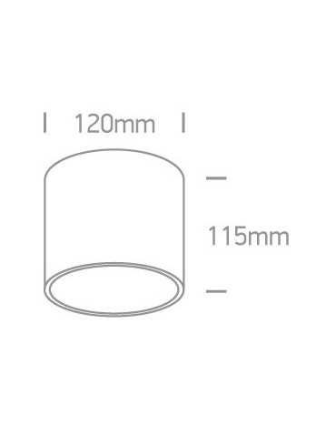 One Light Lampa tuba loft Naksos 12144/B - produkt 2