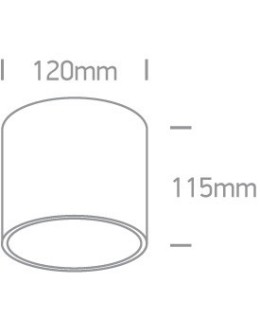 One Light Lampa tuba loft Naksos 12144/B - produkt 2