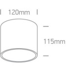 Ceiling luminaires for replaceable light source - One Light Naxos 12144/W loft tube lamp - product 2