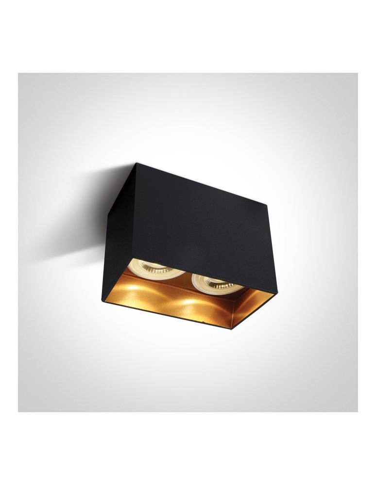 Ceiling luminaires for replaceable light source - One Light Double lamp black Nikomidia 2 12205NA/B - product kolory-swiatla.pl 1