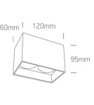 Ceiling luminaires for replaceable light source - One Light Double lamp black Nikomidia 2 12205NA/W - product 2