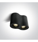 Ceiling luminaires for replaceable light source - One Light Double lamp black Nemea 2 12205Y/B - product 1
