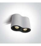 Ceiling luminaires for replaceable light source - One Light Double lamp white Nemea 2 12205Y/W - product 1