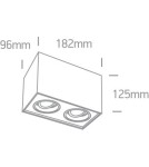 Ceiling luminaires for replaceable light source - One Light Double ceiling lamp Karlowasi 2 12205YA/B - product 2