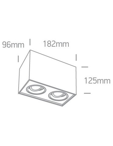 One Light Lampa sufitowa podwójna Karlowasi 2 12205YA/W - produkt 2