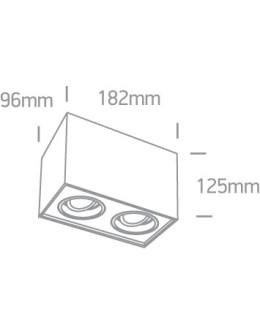 One Light Double ceiling lamp Karlowasi 2 12205YA/W - product 2