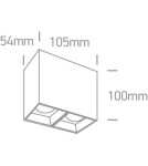 LED ceiling luminaires - One Light Paralia 2 gallery store lamp 12207B/W/W - product 2