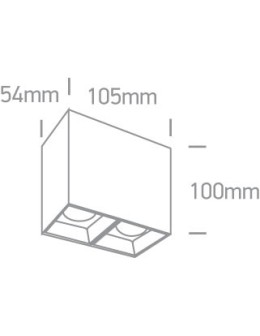 One Light Lampa do sklepu galerii Paralia 2 12207B/W/W - produkt 2