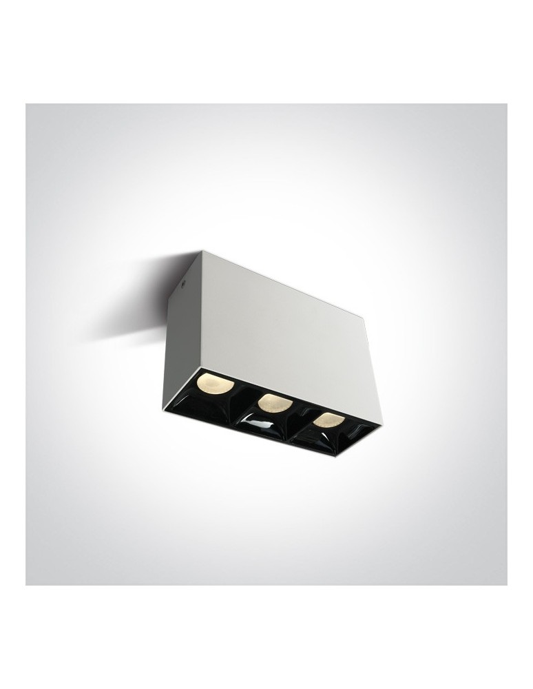 LED ceiling luminaires - One Light Paralia 3 box lamp 12307B/W/W - product kolory-swiatla.pl 1