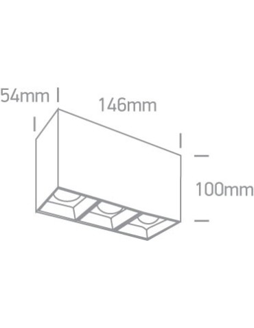 One Light Paralia 3 box lamp 12307B/W/W - product 2