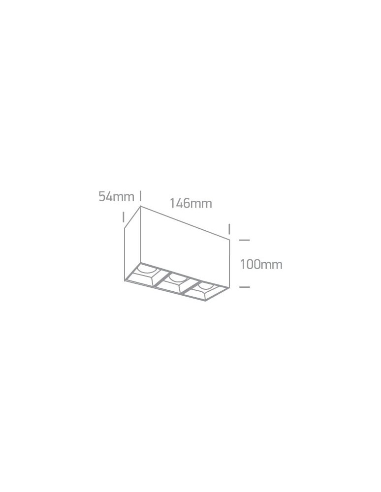 LED ceiling luminaires - One Light Paralia 3 box lamp 12307B/W/W - product kolory-swiatla.pl 2