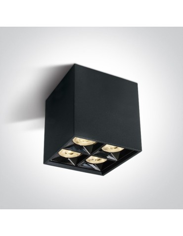 One Light Lipsi square ceiling lamp 12406B/B/W.