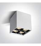 LED ceiling luminaires - One Light Lipsi square ceiling lamp 12406B/W/W. - product 1