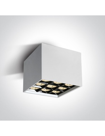 One Light Lipsi 12906B/W/W square ceiling lamp.